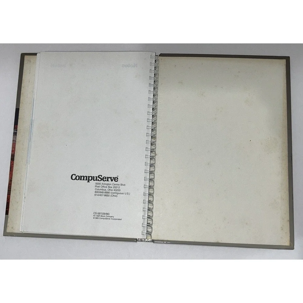 CompuServe Information‎ Service User's Guide Hard Cover 1985 Vintage RARE